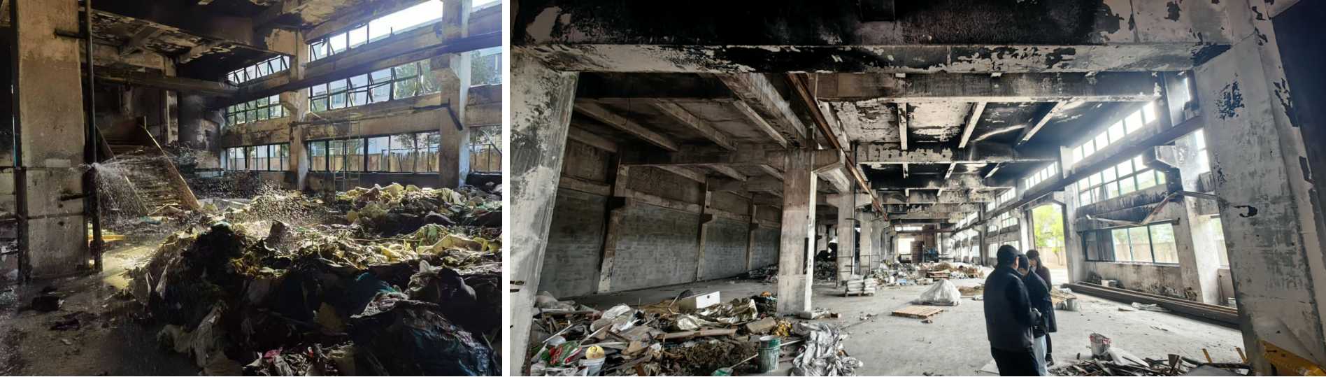 某厂房火灾后加固修缮